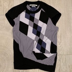 Fifth Avenue Shoe Repair Checkered T-Shirt Sweater